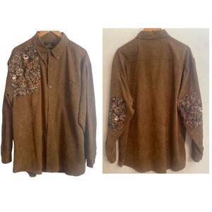 RedHead Men's Outdoor Shirt Button Down L/S Hunting Deer Patches Western Size XL